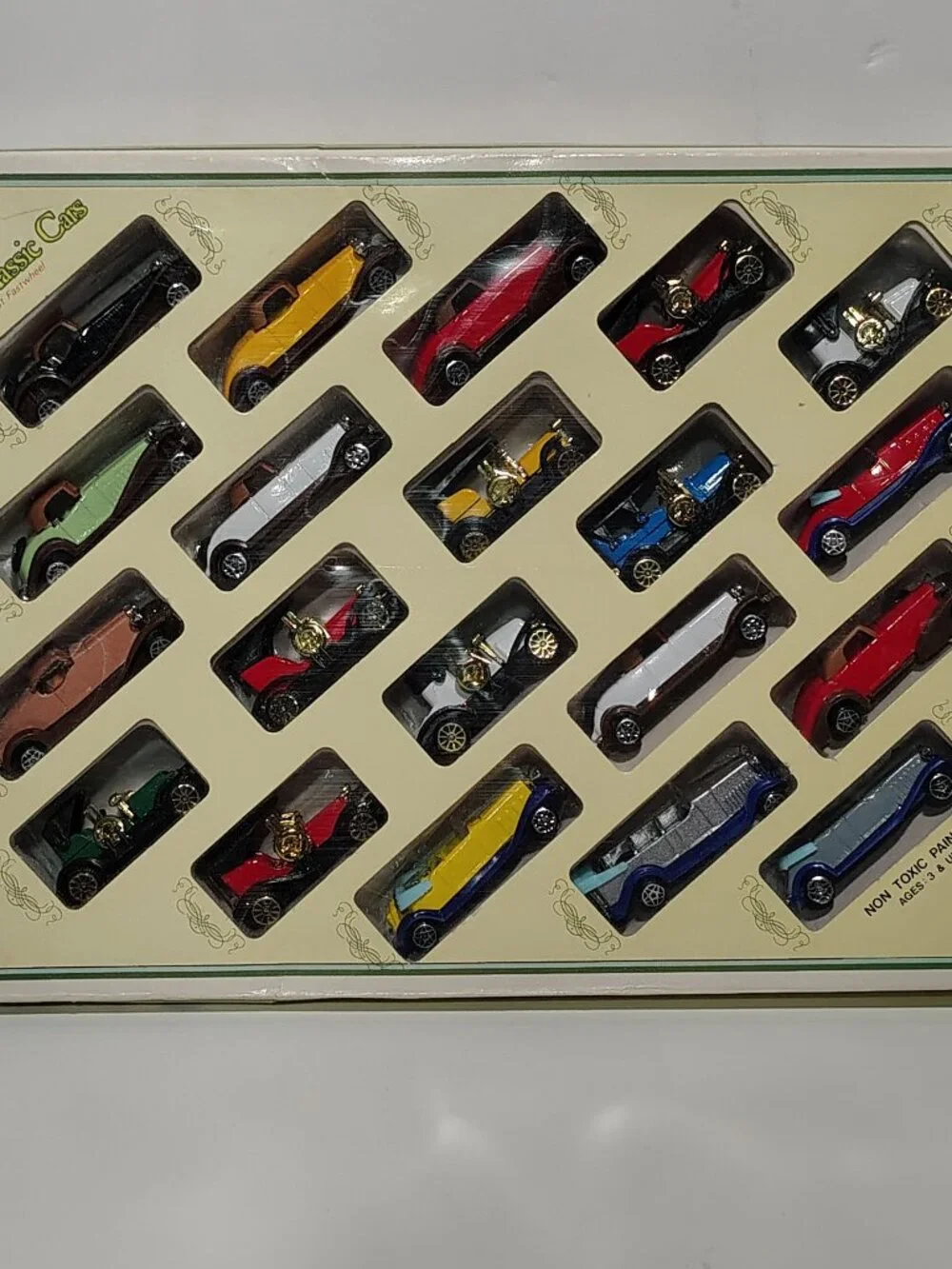 Vintage Jobar Classic Cars JC282 Die Cast Fastwheel 20 Car Set In Box